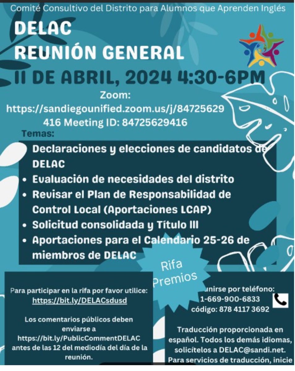 SDUSD Multilingual Education Department tweet media