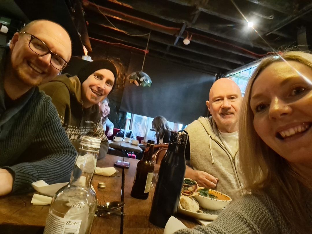 <a href="/laurensouthfolk/">Lauren South</a>, Keith Donnelly, John Parker, Ben Haines rehearsing for this Sunday's not-to-be-missed show (with <a href="/Ellie_Gowers/">Ellie Gowers</a>) <a href="/albanytheatre/">Albany Theatre</a>, #Coventry   with support by <a href="/mariabarham55/">Maria Barham</a> and Becky Syson. Tickets and details from albanytheatre.co.uk/shows/cv-folk-… #folkmusic