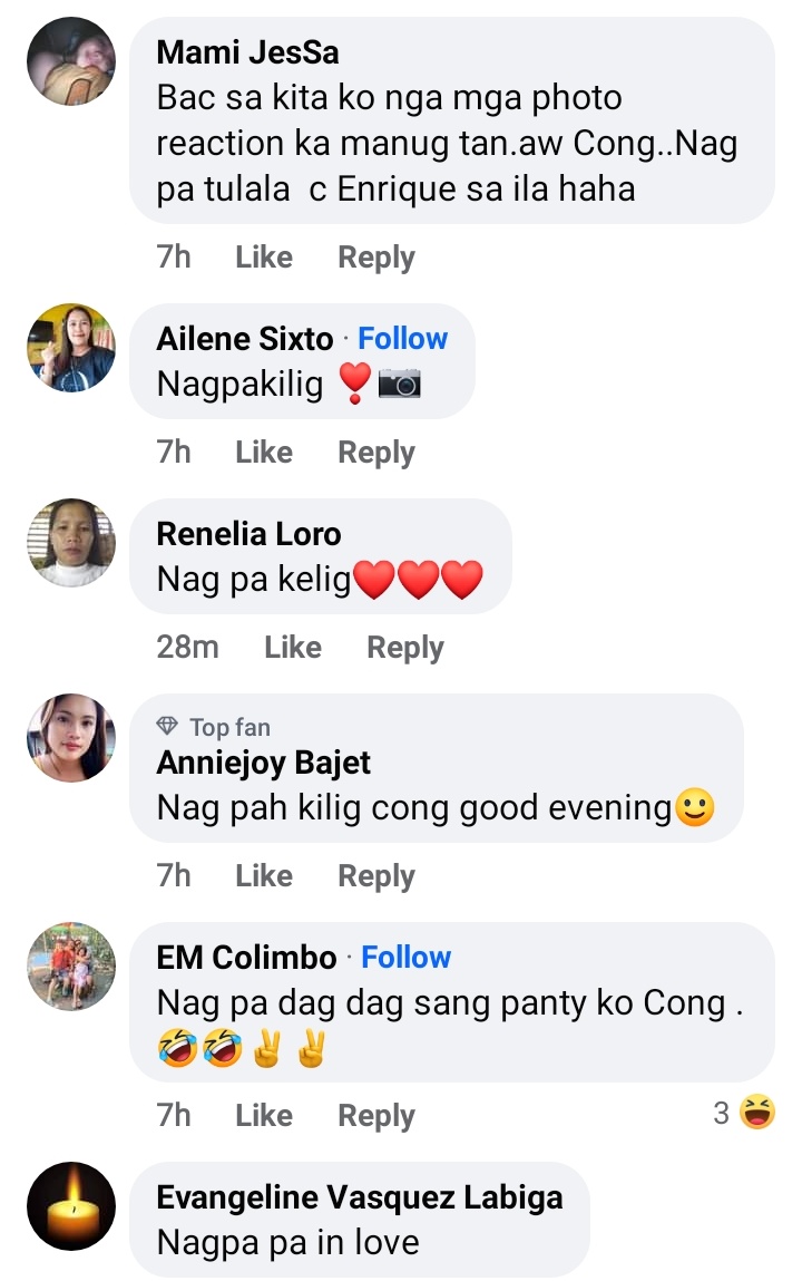 Congressman Yulo asked his constituents to fill in the blank for #EnriqueGil . Here are some of the replies 😉