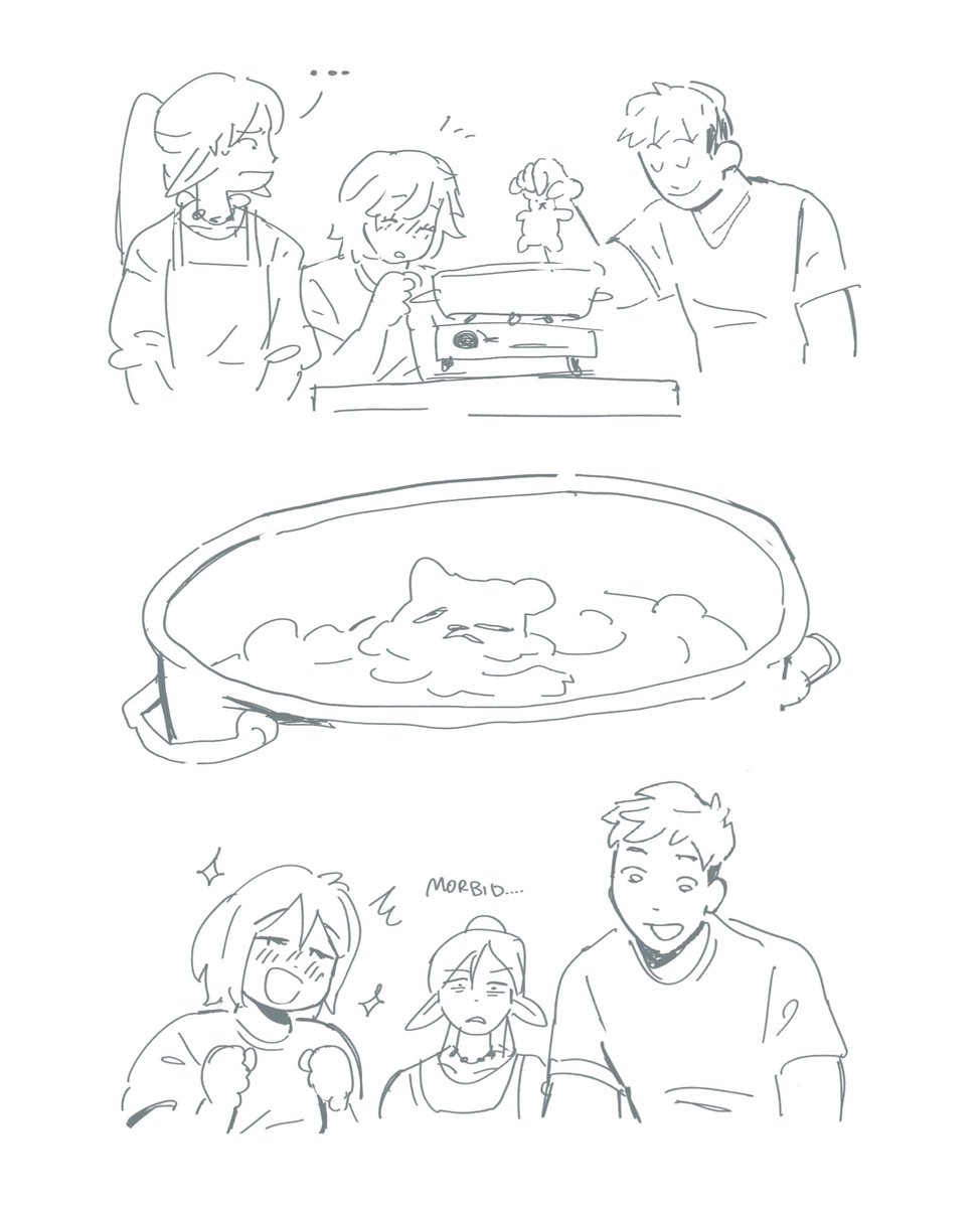 the touden siblings and marcille make hotpot 