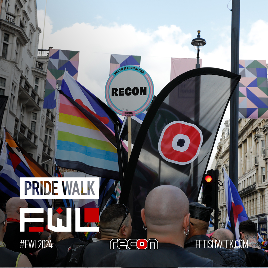 Sat 29 Jun, Walk with Team Recon at @PrideInLondon 2024. Put on your best gear and join us to raise the flag for fetish awareness, apply to join us in the UK’s biggest Pride march. Keep an eye on the homefeed for details of how to apply. EVENT >> bit.ly/FWL-PrideWalk2…
