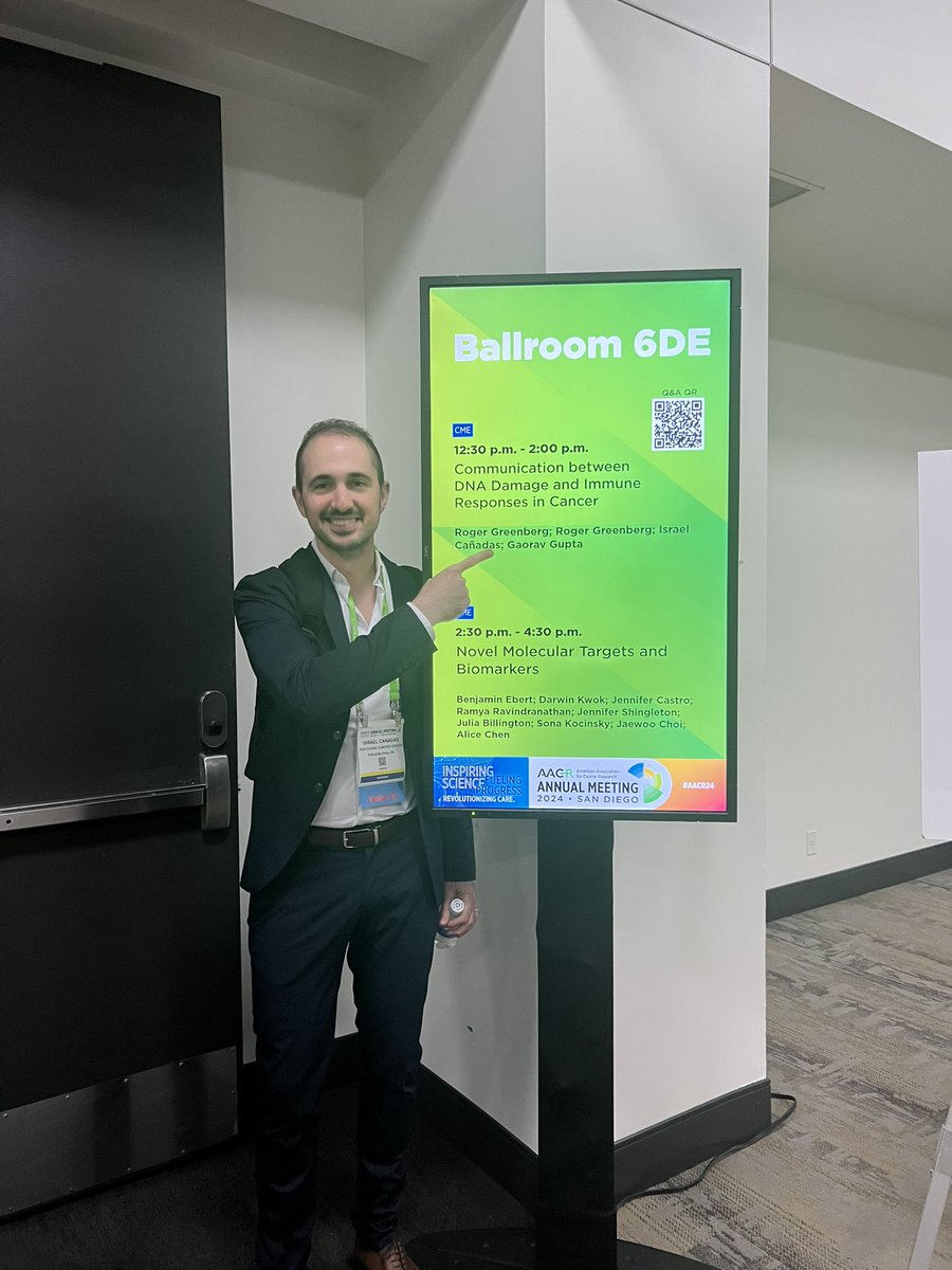 Israel Cañadas (@isra_canadas) on Twitter photo Honored and grateful to have the opportunity to share our work #CañadasLab today at a Major Symposium at #AACR24! #AACRNextGenStars <a href="/FoxChaseCancer/">Fox Chase Cancer Center</a> Honored and grateful to have the opportunity to share our work #CañadasLab today at a Major Symposium at #AACR24! #AACRNextGenStars <a href="/FoxChaseCancer/">Fox Chase Cancer Center</a>