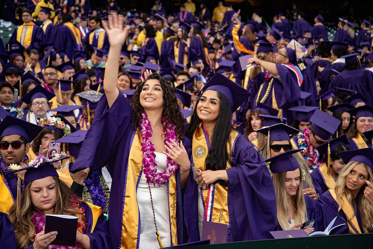 Gator Grads: The Grad Fair is happening April 9 - 10 from 10 a.m. to 3 p.m. in the Cesar Chavez Student Center. Graduates can order class rings, announcements and SF State branded items and have their graduation photos taken and more! Details are online: bit.ly/3UkjLF7