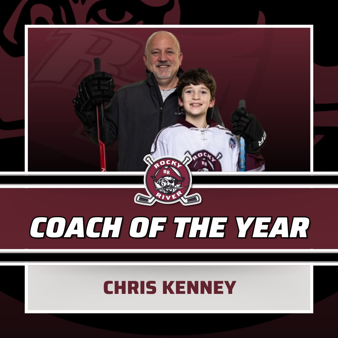 Please join us in congratulating the 2023-2024 Coach of the Year, Chris Kenney! Chris led Squirt 1 to the CSHL AA division championship and has gone above and beyond to ensure a positive experience for our kids! 🏒🏴‍☠️

Read more: rryh.org/news_article/s…
