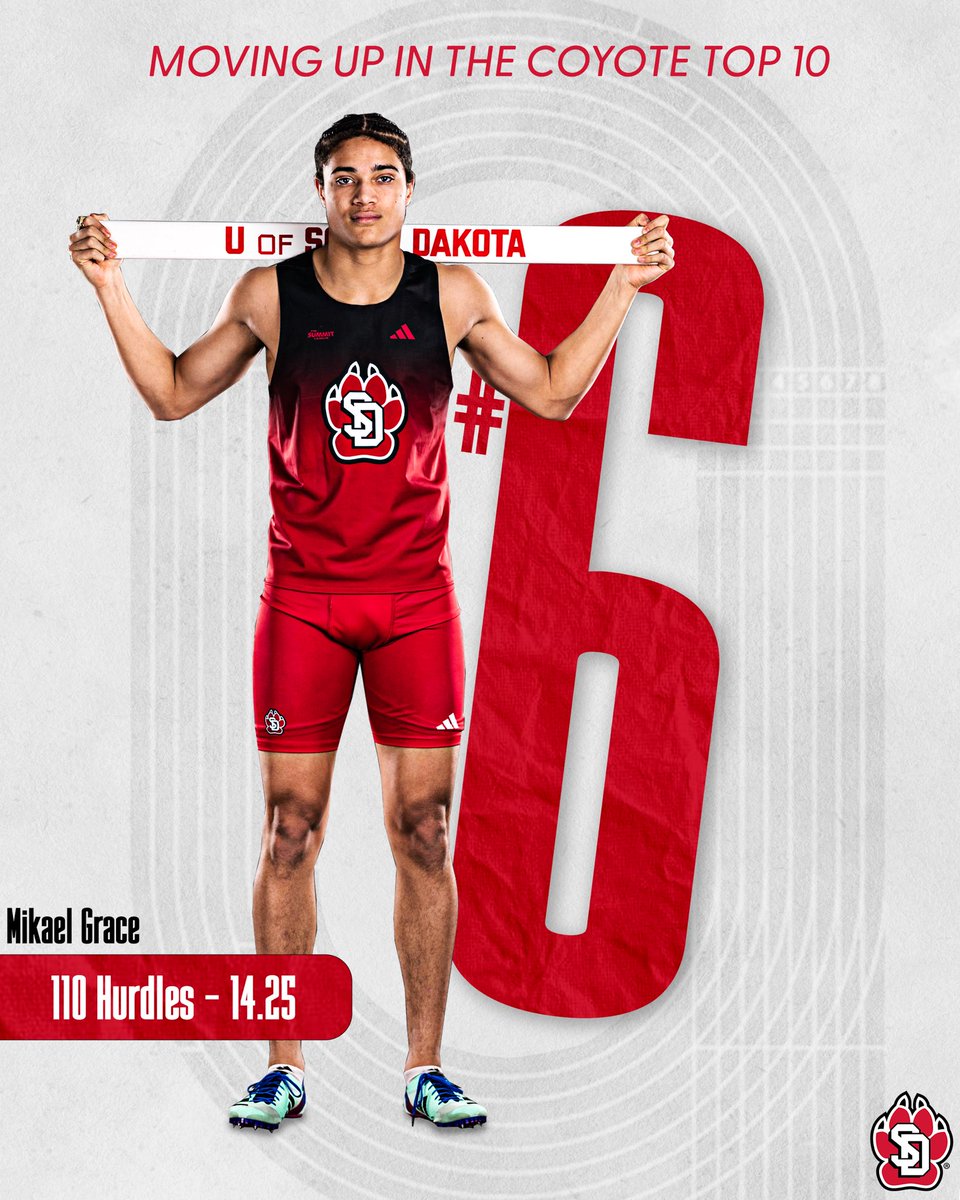 Three PRs in two weeks. 🔥 #GoYotes x #WeAreSouthDakota 🐾