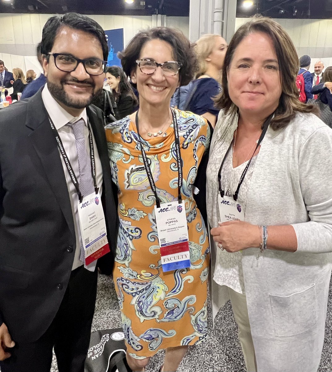 Ending the #ACC24 convocation reception with two wonderful women I have the privilege of working with, @athenapoppas and Patty Shea-Leary! @ACCinTouch @LifespanHlthSys @RI_ACC @JDawnAbbott1 @rachkataria @cardiac_md