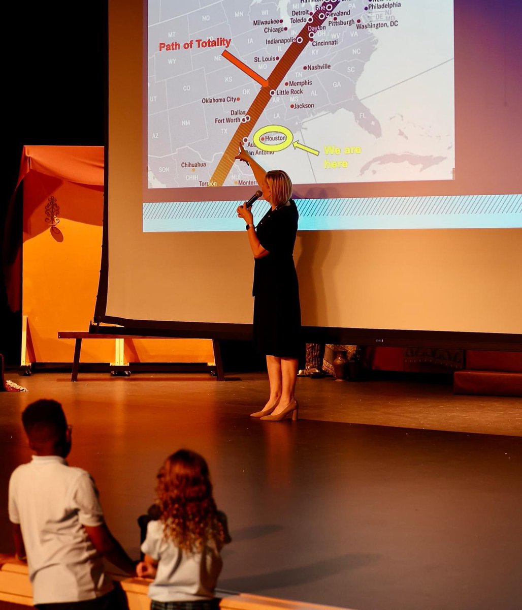 BISHouston's tweet image. Learning together! We're ready to witness a breathtaking event together! #primaryassembly #solareclipse2024 #SolarEclipse2024