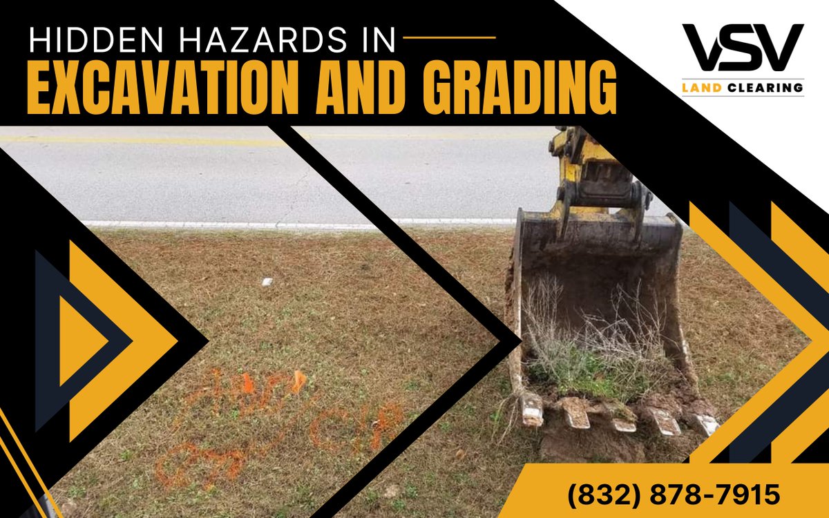 Hidden Hazards in Land Excavation and Grading

Uncovering the risks, such as buried utility lines, unstable terrain, and landslides, this article sheds light on hidden hazards... Learn how to protect your team ➡️ bit.ly/3TS36qF   #ExcavationSafety #WorkplaceHazards ...