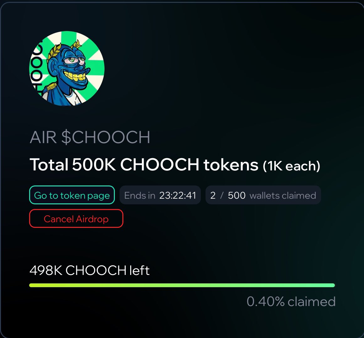 dechoochone's tweet photo. AIR $CHOOCH #DEGENCHAIN @degentokenbase GO GET YOUR CLAIM BEFORE ITS GONE SAFE FUN MEMES MADE POSSIBLE WITH @MintClubPro Now go Claim your $CHOOCH 🫡 https://t.co/SAyPB8bZm7 https://t.co/kXliXkePkh