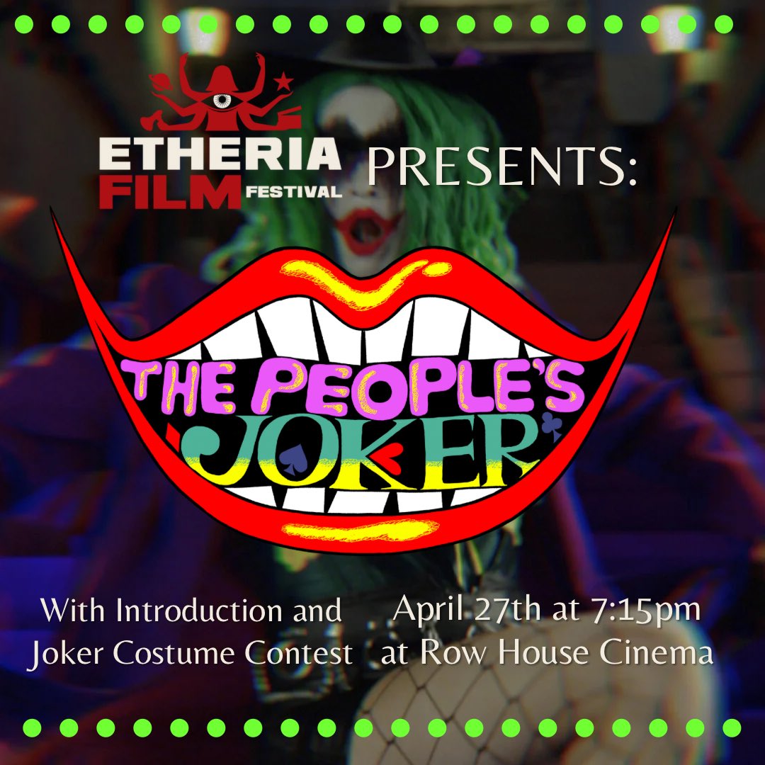 We’re returning to <a href="/RowHouseCinema/">Row House Cinema</a> for another woman-directed genre film, this time with a Joker costume contest!!