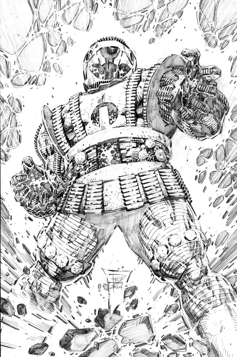 #CrimsonDynamo #IronMan #Marvel #comics #art #sketch #アメコミ #漫画 #イラスト #PhilipTan #陳堉林 OA: #pencils on 11x17 board, available through Kirk Dilbeck / kirk.dilbeck@ivescrow.com