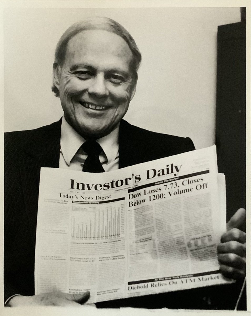 Tomorrow is the 40th anniversary of Investor’s Business Daily (IBD)! From newspaper boy to launching the best stock market focused newspaper, William O’Neil helped millions of investors over the past 4 decades.
