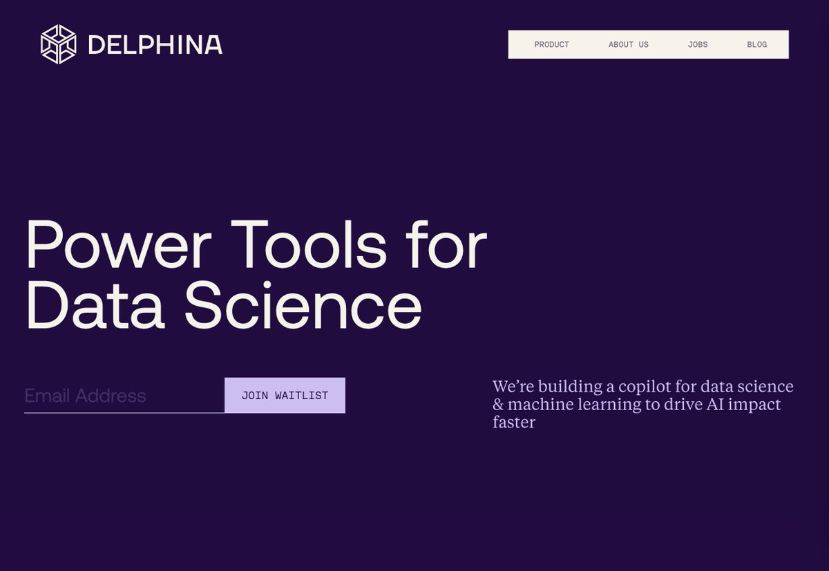Prod. (@prod_uct_) on Twitter photo For Machine Learning Data 🔢
<a href="/chalk/">Chalk</a> - data platform for ML
<a href="/Synthesizedio/">Synthesized</a> - data provisioning for ML
<a href="/delphina_ai/">Delphina</a> - co-pilot for data science and ML For Machine Learning Data 🔢
<a href="/chalk/">Chalk</a> - data platform for ML
<a href="/Synthesizedio/">Synthesized</a> - data provisioning for ML
<a href="/delphina_ai/">Delphina</a> - co-pilot for data science and ML
