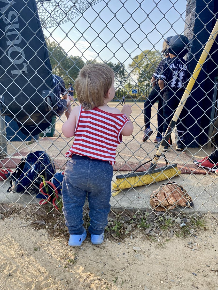 Youngest wants to be on the team so bad. Painful to watch.