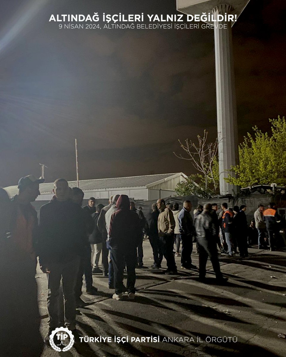 Yeni seçilen AKP Altındağ Belediye Başkanı Veysel Tiryaki, göreve gelir gelmez önceki dönemde işçilere vaat edilen maaş zammını geri çekti. Bunun üzerine işçiler iş bırakıp greve başladı. 20-25 işçinin işten çıkarıldığı söyleniyor.

PM Üyemiz Ece Duru ve Altındağ İlçe Örgütümüz
