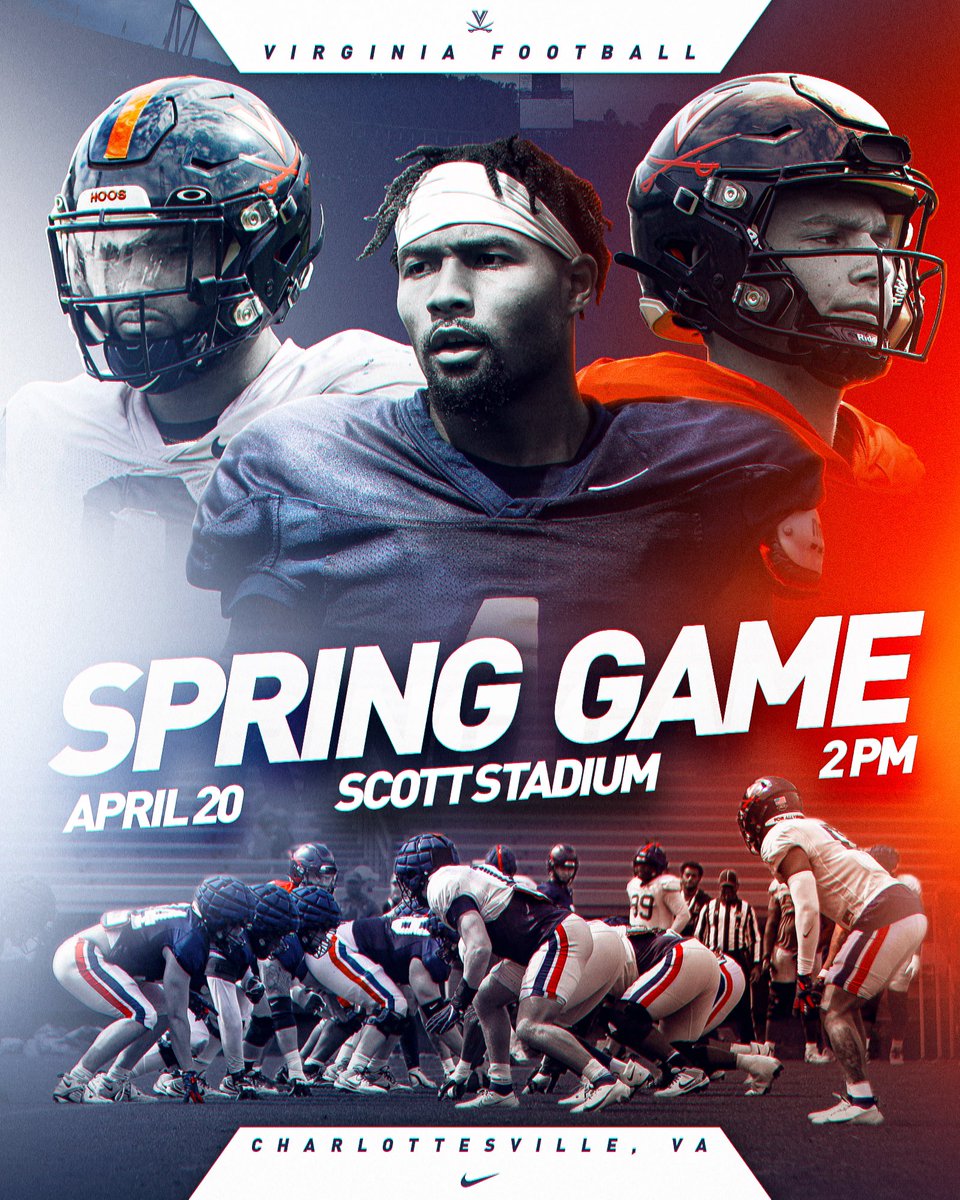 Hoos fans‼️ Save the date for the Blue/White Spring Game #UVAStrong | #GoHoos⚔️