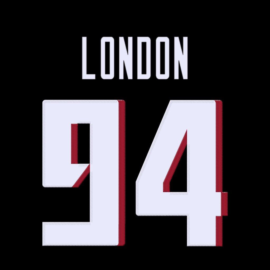 Atlanta Falcons DL LaCale London (@LaCaleLondon44) is now wearing number 94. Last worn by Albert Huggins. #DirtyBirds