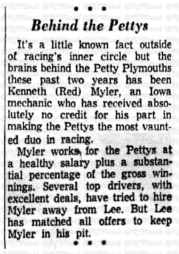 @BrothersPetty Behind the Petty's (The State Columbia, SC 6-30-1960)