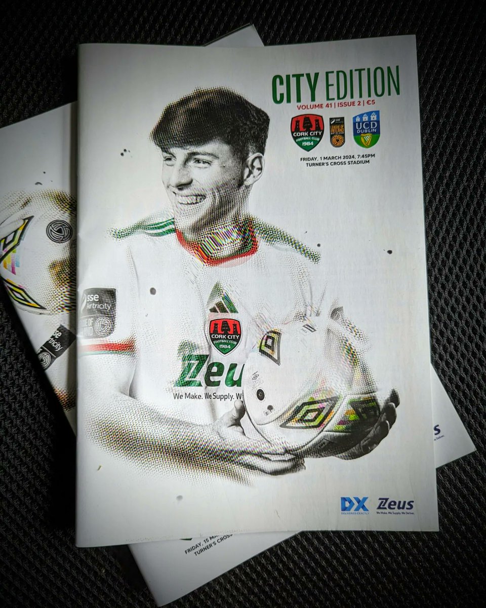 Latest Cork City FC programmes ⚽🎨