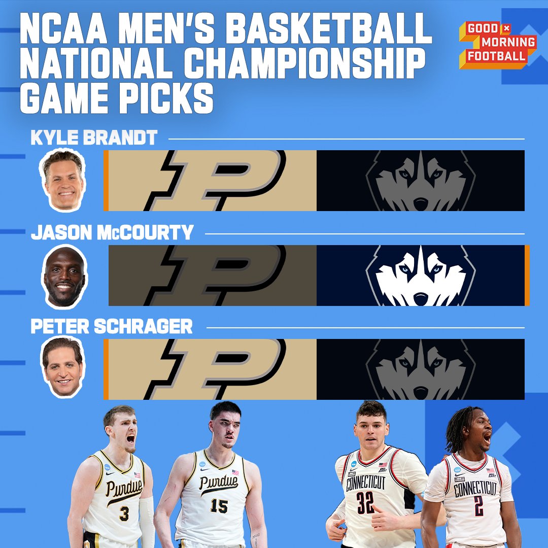 Who are you taking in the @MarchMadnessMBB National Championship? 👀🏆 @KyleBrandt | @JasonMcCourty | @PSchrags