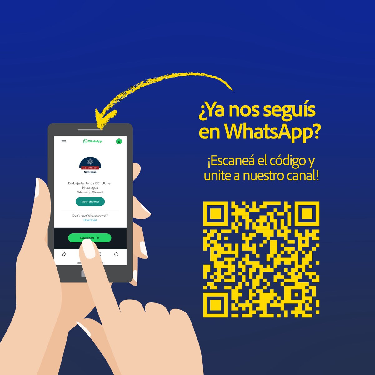 Si sos nicaragüense y querés obtener información exclusiva, tips y noticias ¡seguí nuestro canal de WhatsApp! 👉Solo tenés que hacer click en el enlace: whatsapp.com/channel/0029Va… o escanear el código en pantalla y ¡empezar a seguirnos!