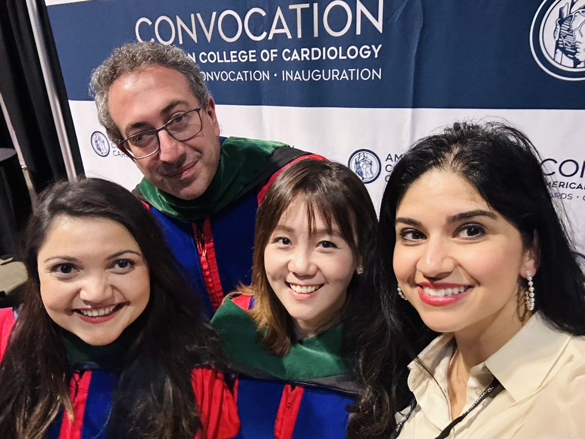 Congratulations to my friends for their Convocation Ceremony @SupriyaJainMD (FACC 2020) and @slumberbell (FACC 2024). #ACC24 #ACCEarlyCareer #ACCFIT @SCMR @ACCinTouch #CardioTwitter #CardioX