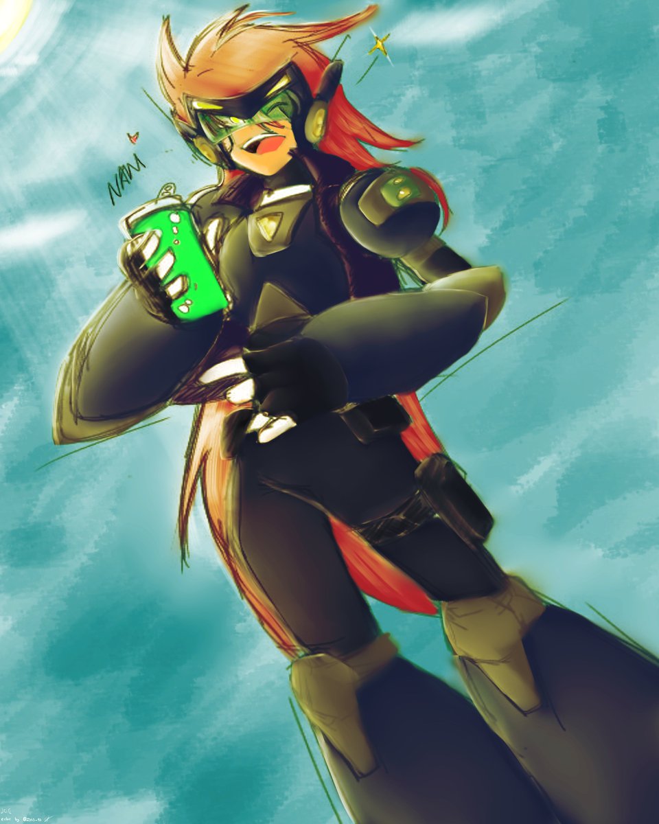 Jkvs_95's tweet image. Colaboración con @dni_327  ,su OC Steel,  ella hizo el boceto/lineart y yo el color ,gracias por la oportunidad c: 🫡🥲🤜🤛 

#reploid
#fanart 
#Megaman  
#MegamanX
#characterdesign 
#collaboration