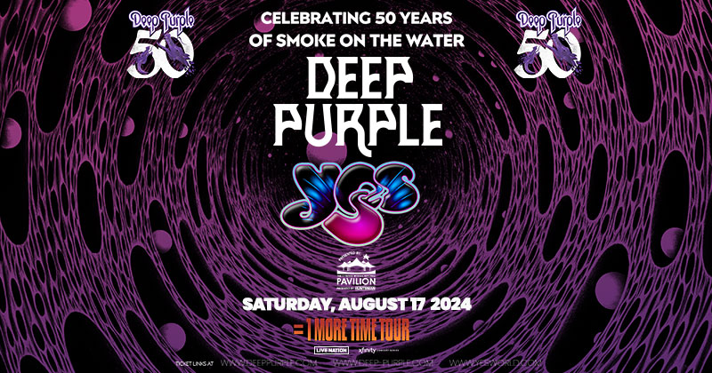 Deep Purple is coming to the Cynthia Woods Mitchell Pavilion Presented by Huntsman on Saturday, August 17 with special guest YES. Get your tickets now!