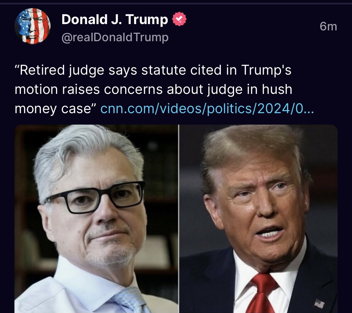 Trump just got the word his appeal was denied and he’s going to trial Monday. He’s finally stopped attacking Lindsey and he’s posted 3 about the judge.