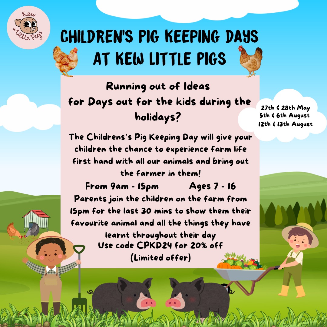 We still have spaces for our Children’s Pig Keeper Days this Easter break! For 20% off type in CPKD24 at the online check out! #farmfun #educational #holidayclub #amersham