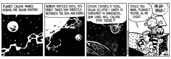 Happy Solar Eclipse Day! #CalvinandHobbes