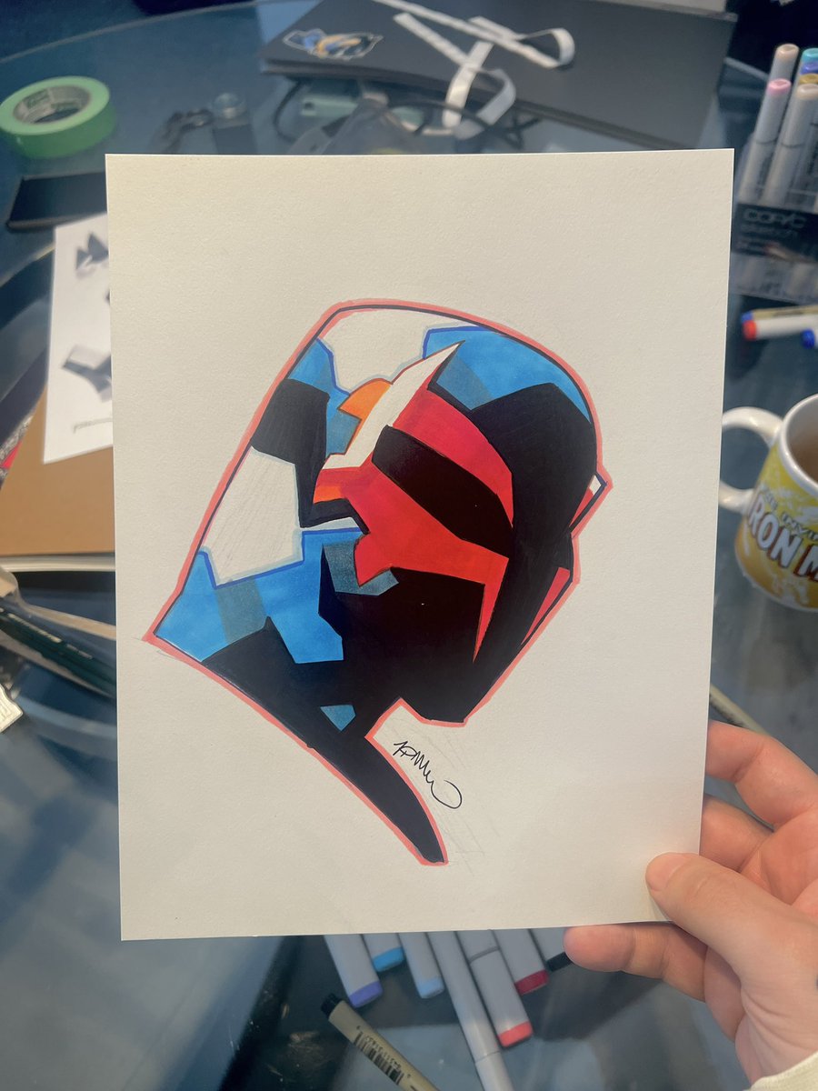 A little spider-man 2099 sketch with copics, just for fun.