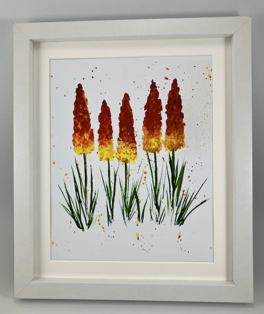 ❤️💛Summer hot red pokers original art print #earlybiz #mhhsbd #elevenseshour #firsttmaster etsy.com/uk/listing/169…