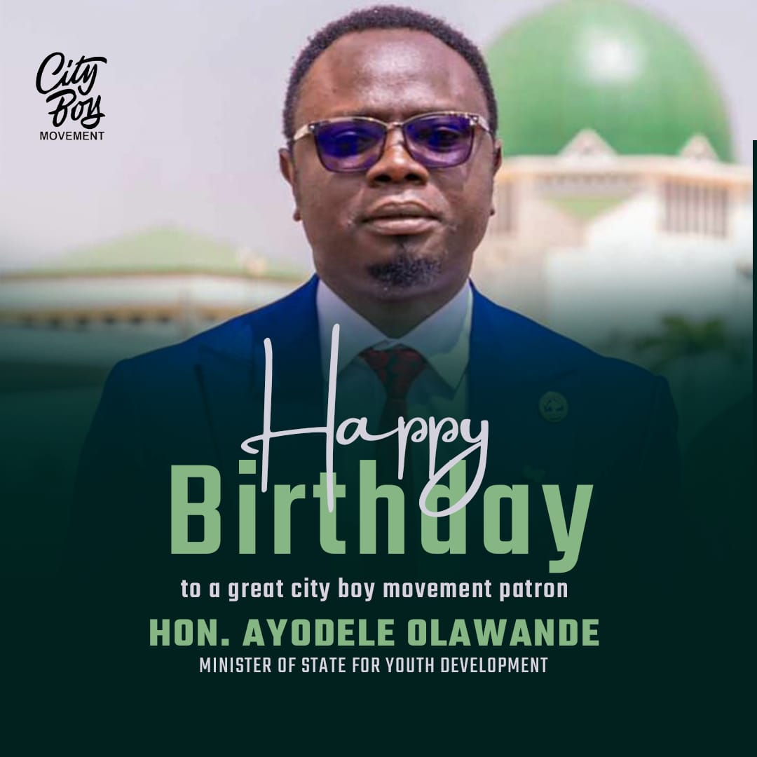 Hearty cheer to a youthful and indefatigable Minister. A City Boy to the core. Have a blissful celebration and many happy returns, sir. 
#birthday
#YouthDevelopment
#MinisterOfYouth

@ayowisdom_ @shoga_francis @lasheck @officialABAT @PBolanta