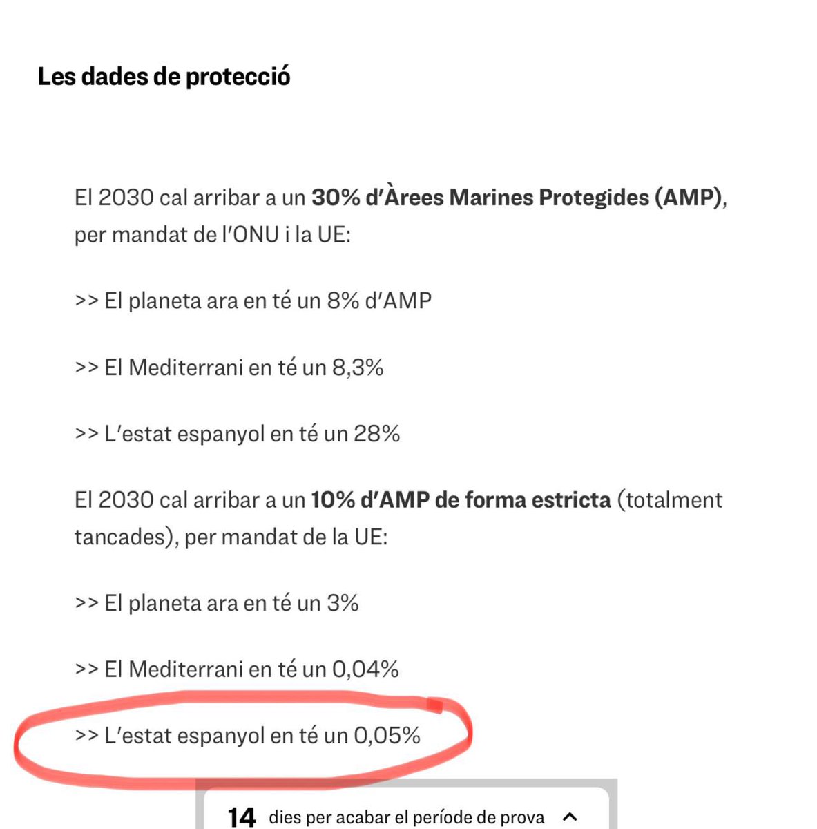 @UNOceanDecade @anna_tambo @govern is hosting the #OceanDecade24 but Catalonia has less than 0,01% of Strictly Protected Marine Areas. Within this small space it is planned to install floating offshore wind turbines with huge catenaries on top of the sponges & the deep white coral reefs