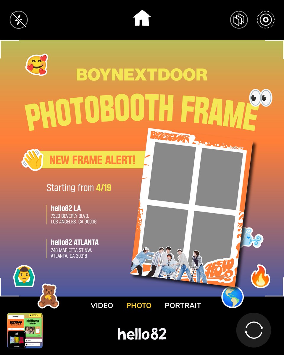 ONEDOOR, you're invited to the BOYNEXTDOOR Comeback Party 🎈 Stay tuned for HOW you can join this exclusive party at hello82! 🧡 FREE hello82 Exclusive BOYNEXTDOOR Postcard for ALL visitors 🧡 Shop BOYNEXTDOOR 2nd EP [HOW?] Album 🧡 Exclusive BOYNEXTDOOR Photobooth Frame 📆…