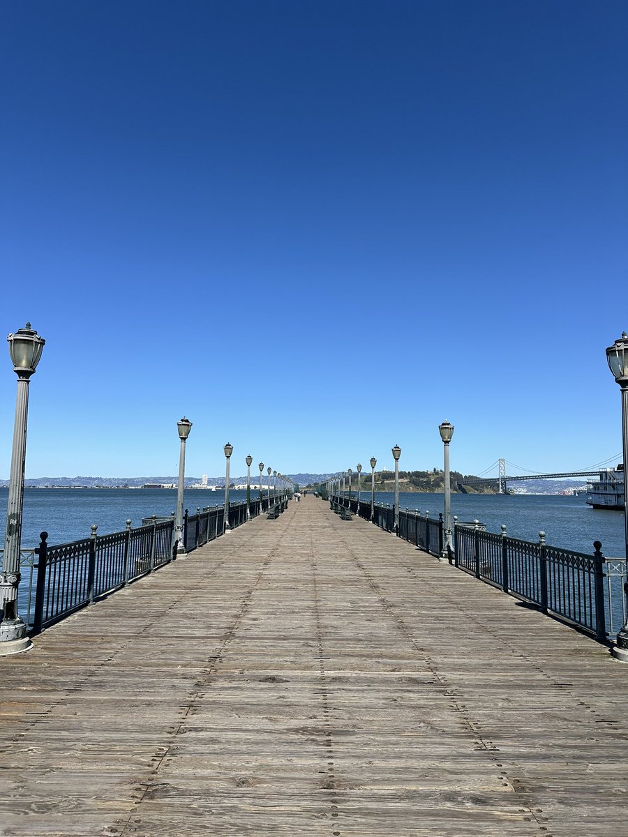San Francisco is beautiful. Water, hills, islands, bridges, skyscrapers. I take conference calls while walking on this pier. The market will bounce back. I am 100% confident. The haters are getting quieter. Soon you won’t hear them at all.