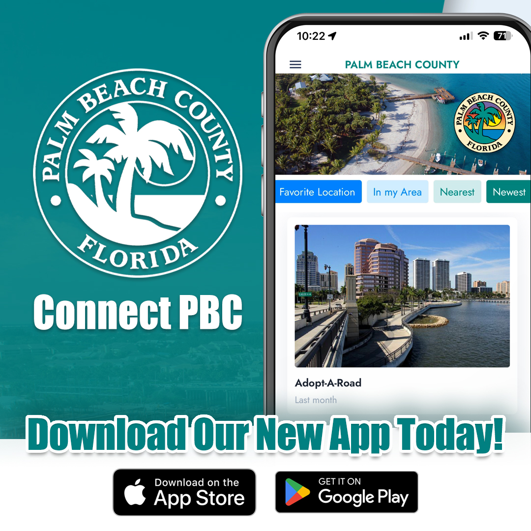 Connect PBC is more than an app – it's a community tool! 🌐 Customize your news feed, report issues and engage with county officials. Your county, your way. Download now! #PBCGov #PalmBeachCounty #ConnectPBC #PBC