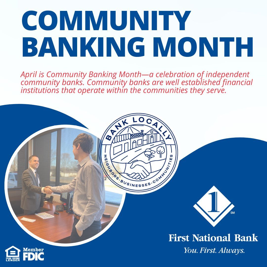 e_fnb's tweet photo. April is Community Banking Month. Follow along this month and learn why community banking is important.
#communitybankingmonth #banklocally #banklocal #borrowlocal https://t.co/xyHnBxOIK8