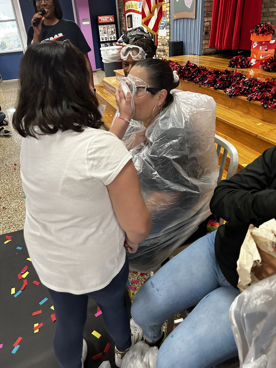 Are you smarter than a 3rd, 4th, or 5th grader? So much fun at today’s pep rally! Students took delight in pieing teachers in their faces. @GoodmanES_AISD @TraylorKappelle @mgrosales4 @cesarjare @mayaaleece