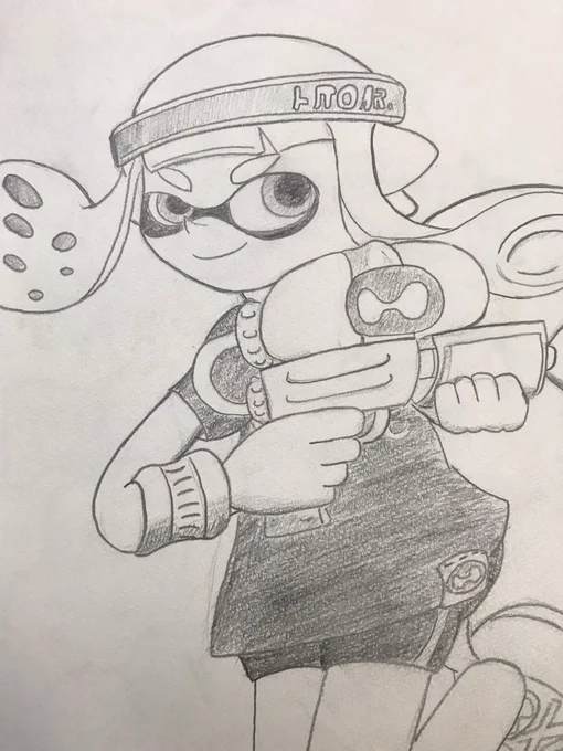 WiiUのスプラトゥーンハマってた頃のイラストです 