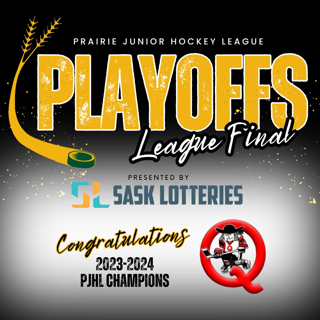 Congratulations to the Saskatoon Quakers, the 2023-2024 PJHL Champions! 🏆