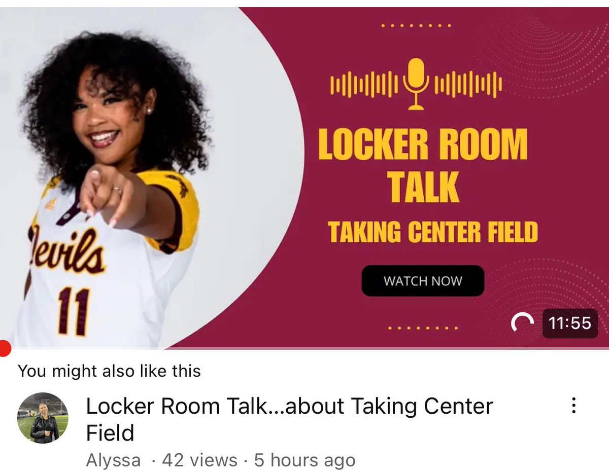 Check out my interview on “Locker Room Talk” with Alyssa Mejia!  ☺️🥎 #sportspodcast #sports #softball #talkshow #ASU 

youtu.be/_mZkSG_vP1E?si…