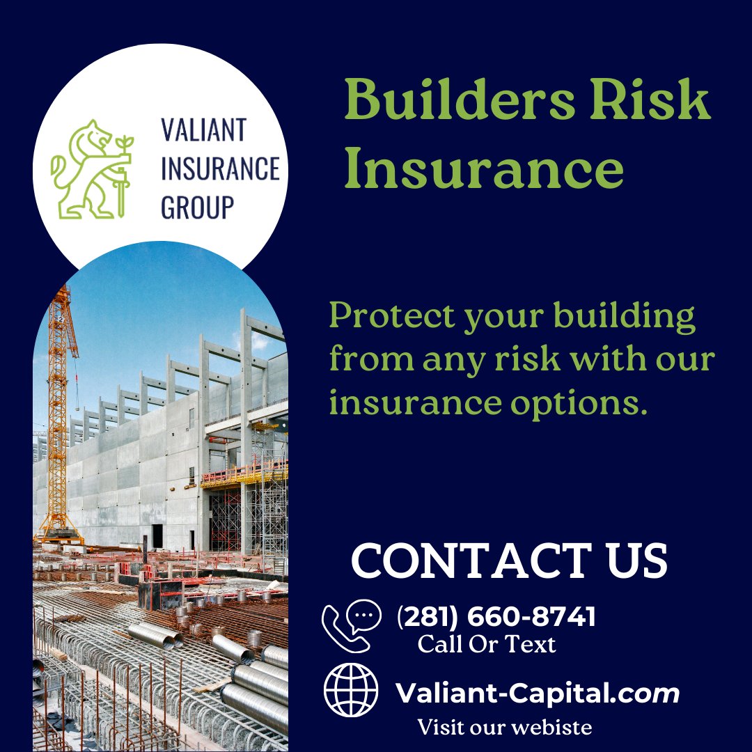 Ensuring your construction projects are protected is our top priority. Interested in a quote? Direct message us for a link or see comments below and let's secure your future builds together. #BuildersRisk #TX #ValiantInsuranceGroup #contactus