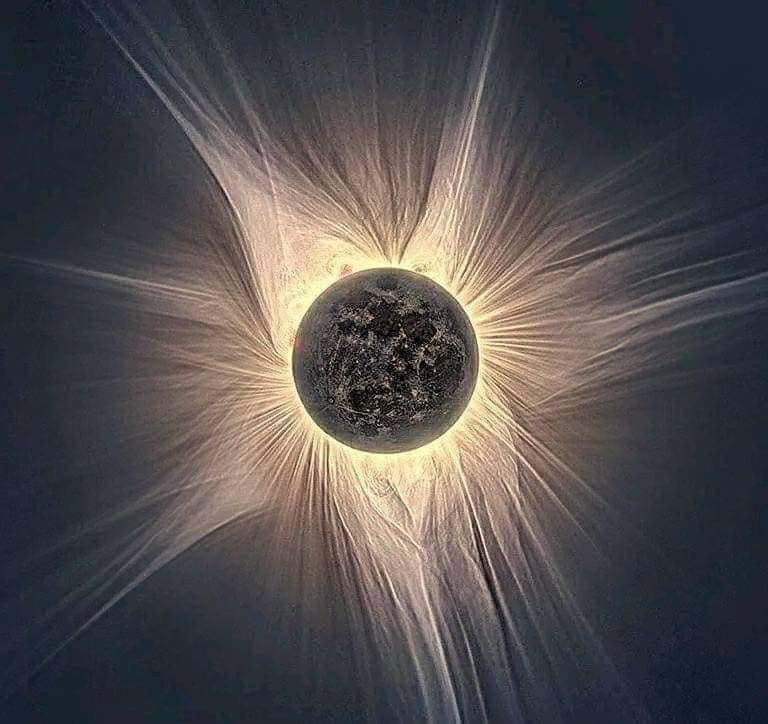 AriaaJaeger's tweet photo. A high resolution image of a Solar Eclipse.. per NASAs James Webb Space Telescope https://t.co/544n1bHQ1X