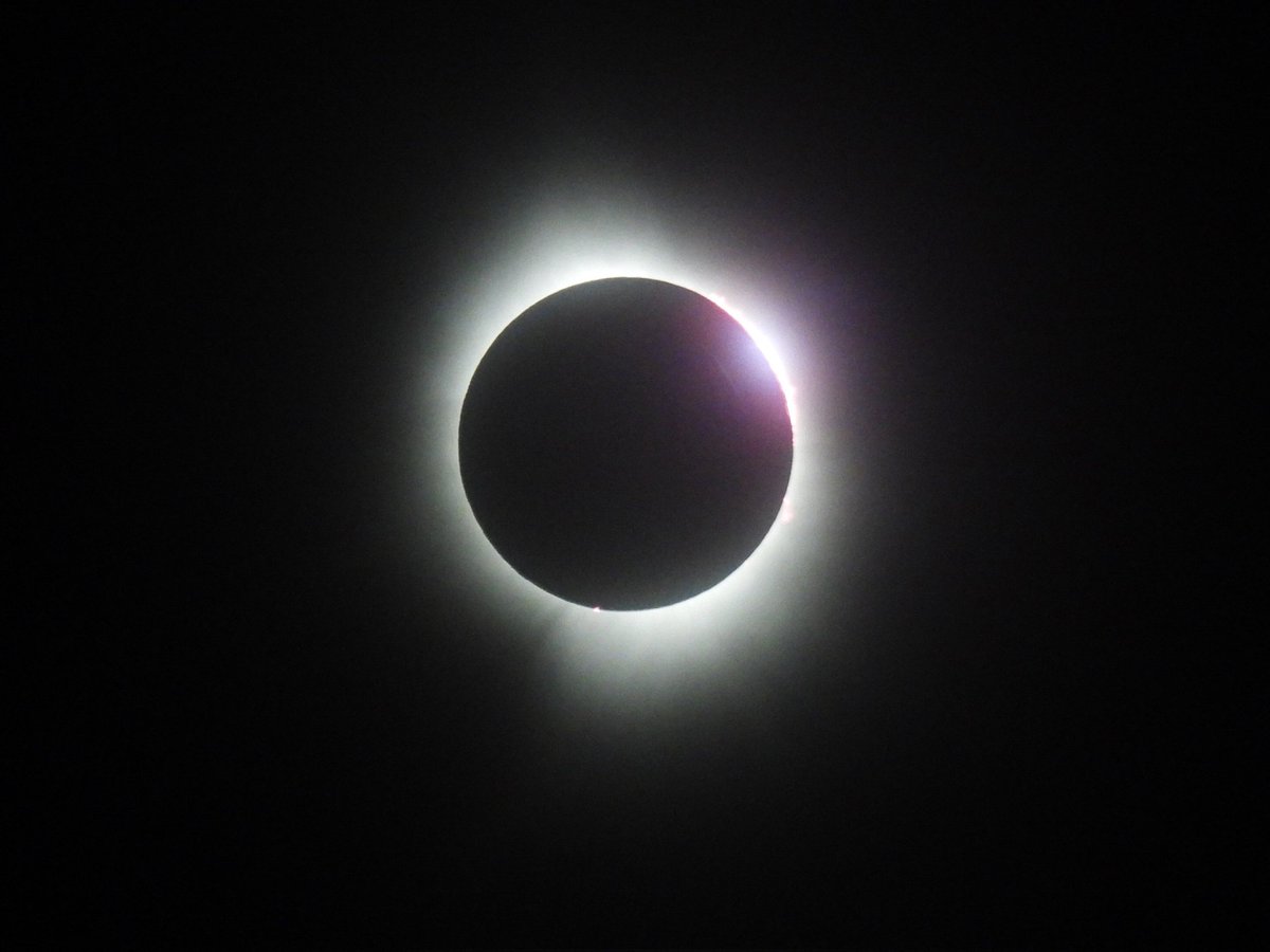 Took a little break from our PD today to experience the Solar Eclipse. Amazing! #Dutton