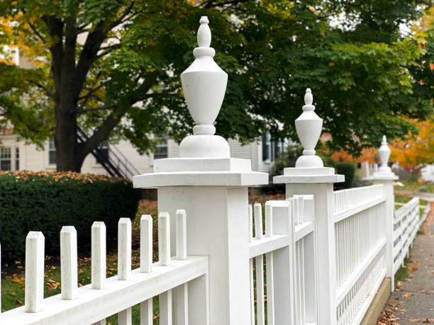 Elevate your property's appeal with Paz Landscape's custom fencing options. From wood to vinyl, we've got you covered. Visit us to see our designs and get a free estimate! bit.ly/3P2uBNs #CustomFencing