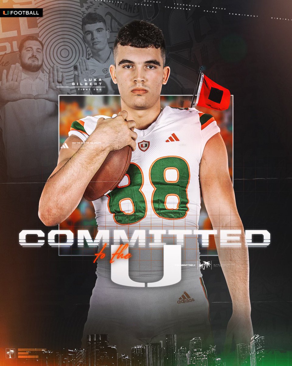 It’s all about the 🙌! GO CANES🟩🟧 @canesfootball @coach_cristobal @coachwoodiel @coachdawson_um @natecrutch @dtrain2901 @coachfield @mackrizz23 @tjoseph_ @CoachTomBolden @LakotaWestFB