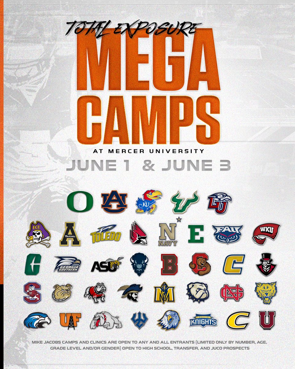 Mercer Mega camp dates