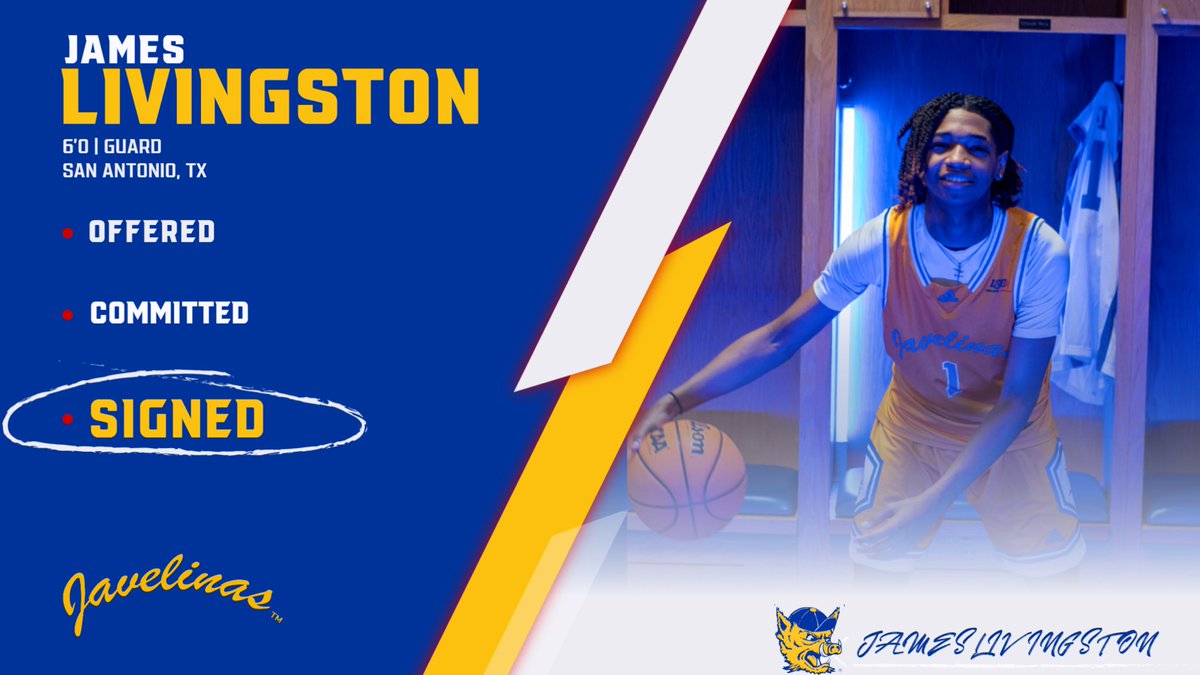 JavelinaMBB's tweet image. Please help Welcome All State Recipient James Livingston to Our Program!

@JamesLivingst0n will be a freshman next Fall for the Javelinas after finishing Runner Up in the Texas State Championships with San Antonio Cole High School. 

#NextLevel🏀🐗